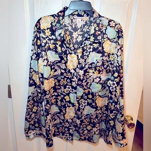 Victoria’s Secret Vintage Inspired Floral Print Intimate Night Top Blouse